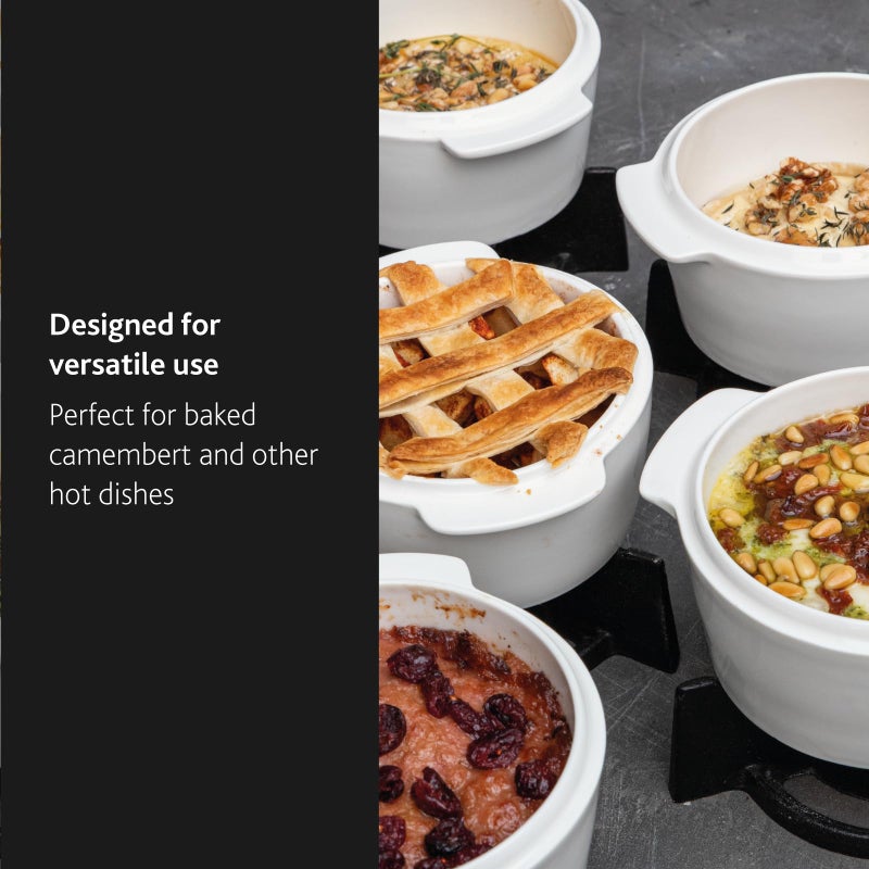 BOSKA Cheese baker - Brie Baker with Lid - Queso Warmer for Brie Cheese bites - Tea Light Candle keep Anything you make Warm - Handy Size & Microwave-safe - Image 5